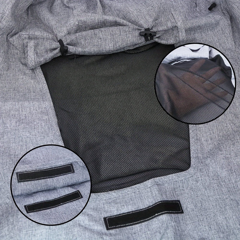 Opvouwbaar Zonnescherm voor Kinderwagen – UV-bescherming en Flexibele Straps voor Perfecte Bedekking