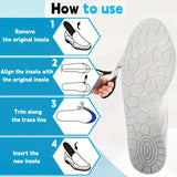 ComfortPlus Magnetische Acupunctuur Inlegzolen met Boogondersteuning