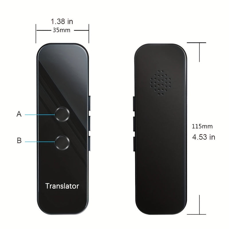 Draagbare Tweerichtings Taalvertaler – USB Oplaadbaar en Wi-Fi Ingebouwd