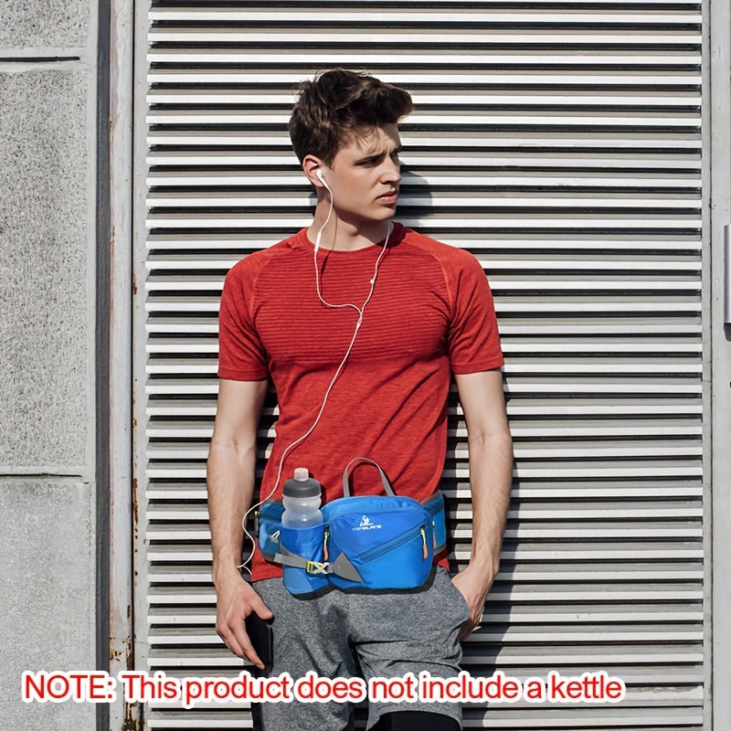 Veelzijdige Hardloop Heuptas met Waterfleshouder – Duurzaam Nylon met Ritssluitingen voor Wandelen en Marathons