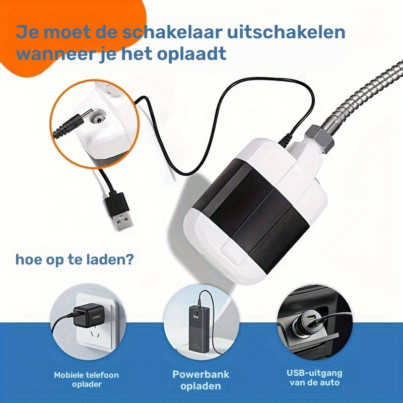 Draagbare Campingdouche – Handheld met Waterfilter Systeem