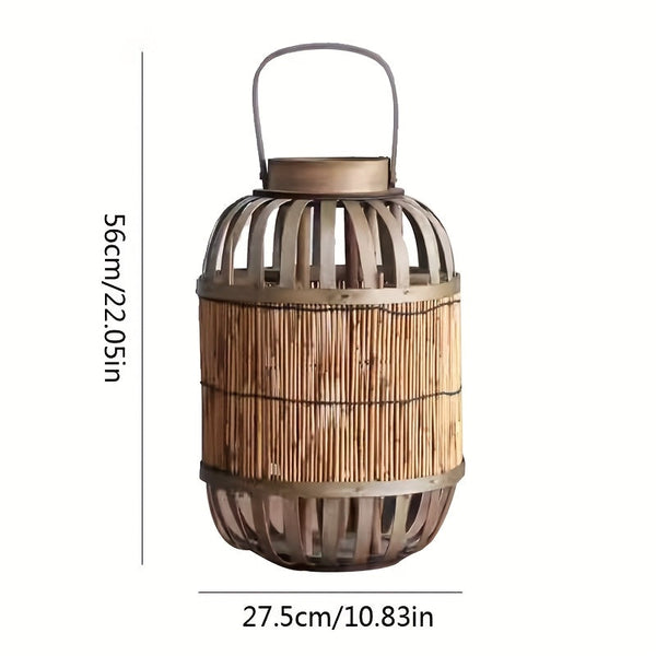 Rustieke Houten Windlantaarn – Authentieke Sfeermaker voor Tuin, Terras of Interieur