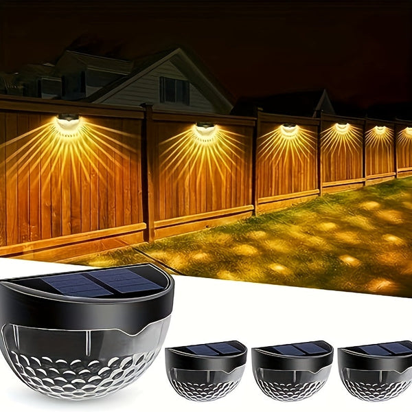 SolarGlow Halfronde LED Hekverlichting – Elegant en Duurzaam