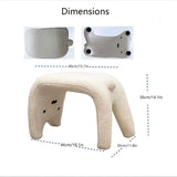 Kattenvormige Pluche Poef – Gezellig en Functioneel Design