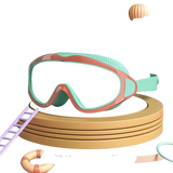 HD-Zwembril voor kinderen met groot frame, waterdicht en anti-condens