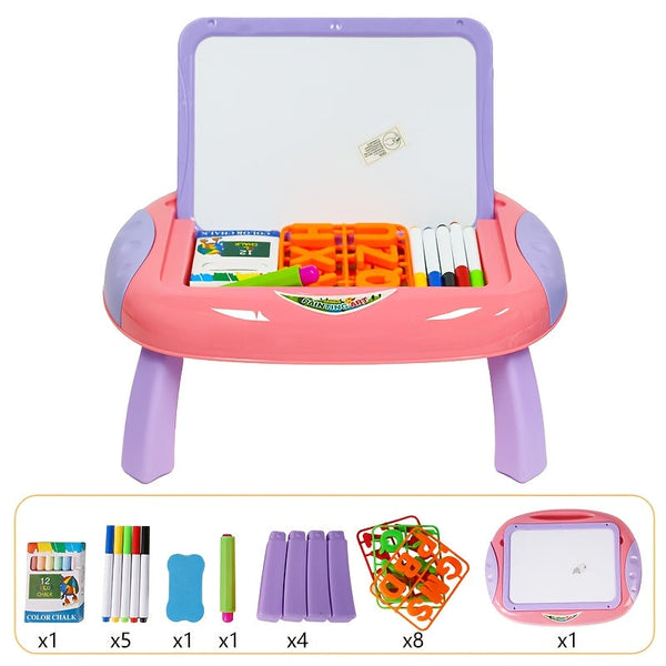 Educatief Tekenbord voor Kinderen – Dubbelzijdig met Magnetische Cijfers en Letters voor Creatief Leren