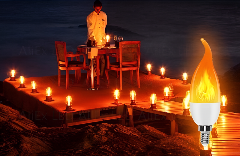 Vlam Effect Lamp - 9W Gesimuleerde Vlam Gloeilamp