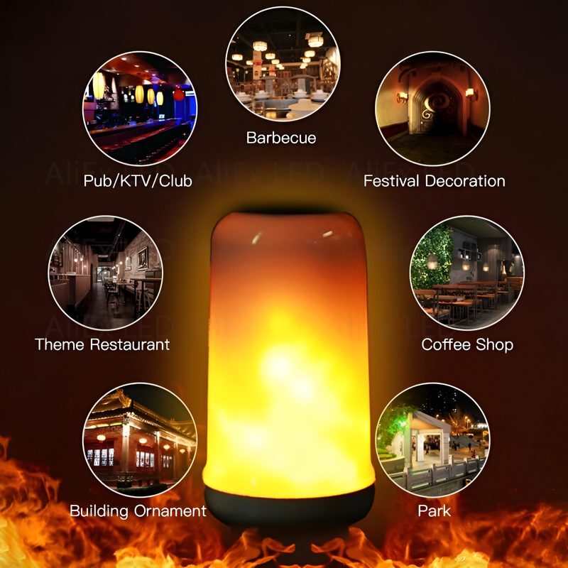 Vlam Effect Lamp - 9W Gesimuleerde Vlam Gloeilamp