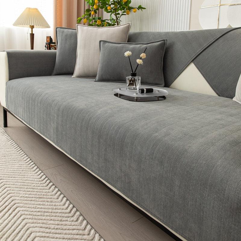 Grote Comfortabele Antisliphoezen voor uw Bank – SnugMat