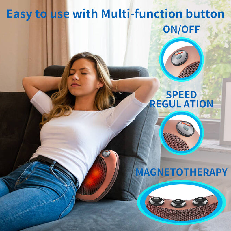 Ergonomisch Massagekussen – Met Magnetotherapie en Verstelbare Snelheid voor Ultieme Ontspanning