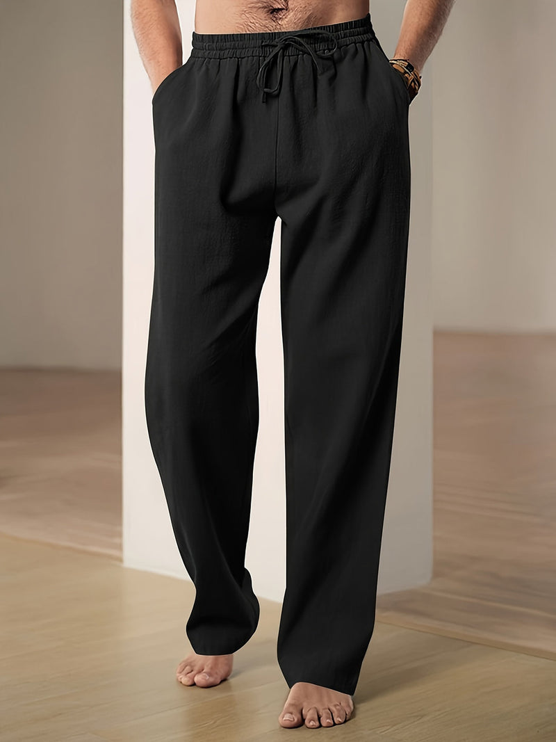 Casual linnen broek voor heren met ademend comfort en tijdloze stijl | Teun