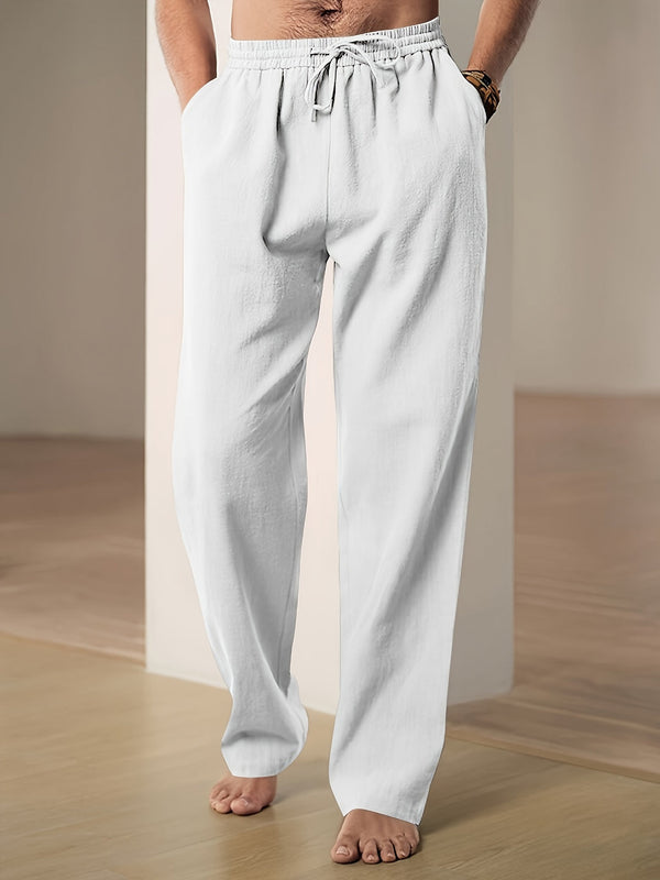 Casual linnen broek voor heren met ademend comfort en tijdloze stijl | Teun