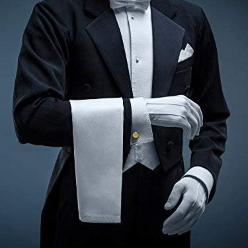 Witte Katoenen Handschoenen voor Formele Gelegenheden – NobleGrip