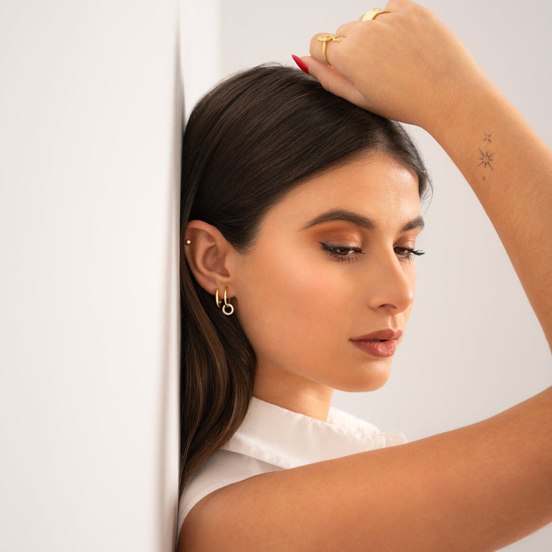 Minimalistische Oorbellen - Lunara