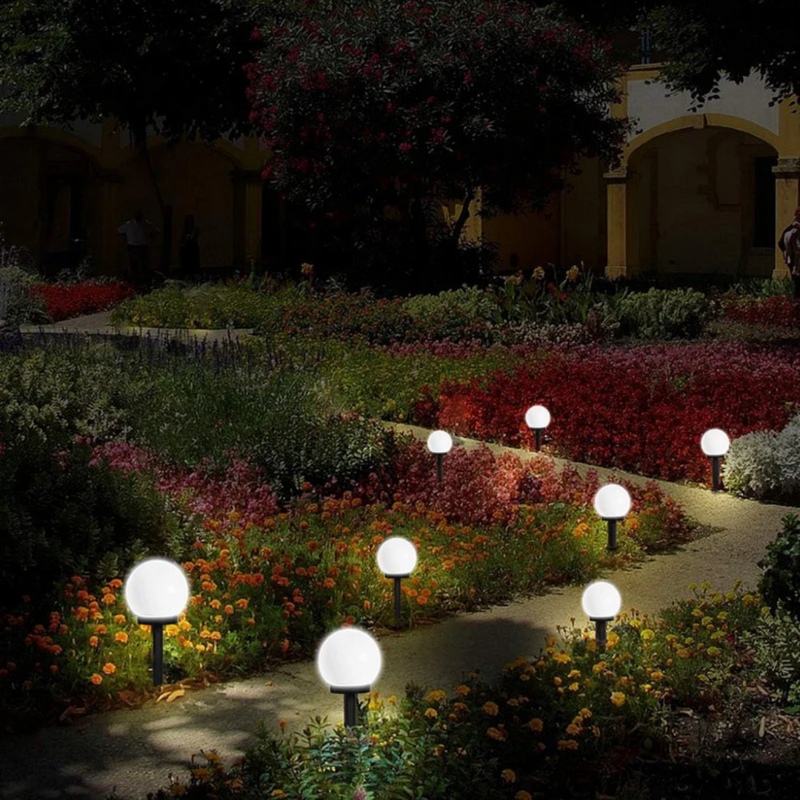 3 Stuks Waterdichte LED Zonne Tuinverlichting - SunLuxe Orbs