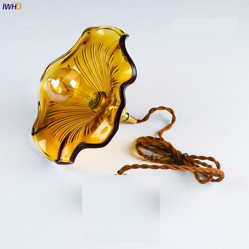 Noordse Design LED-Hanglamp | Kleurrijke glas- en koperverlichting voor slaapkamer, woonkamer & bar