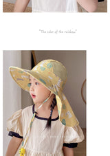 ANTI-UV KINDER ZONNEHUT MET PIJP – ZOMER BUCKET HAT VOOR JONGENS EN MEISJES