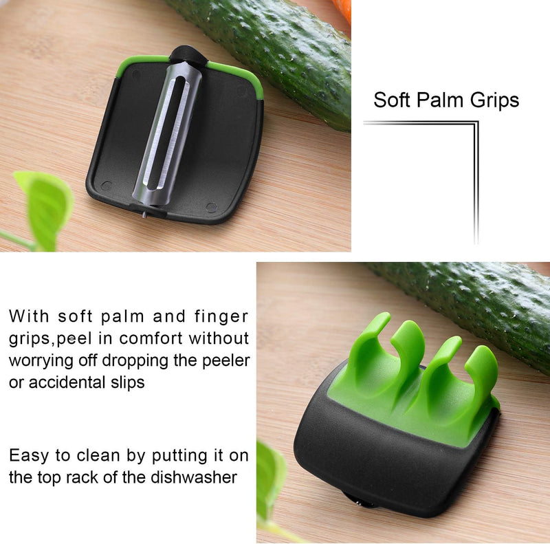 4-delige Vinger-Groenteschiller Set