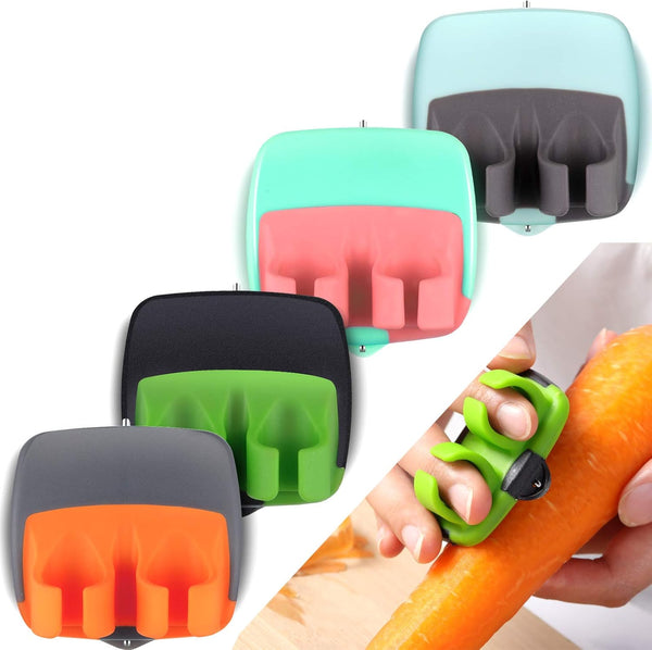 4-delige Vinger-Groenteschiller Set