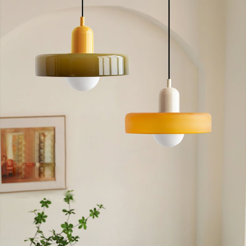 Geometrische Bauhaus Plafondlamp in Glas