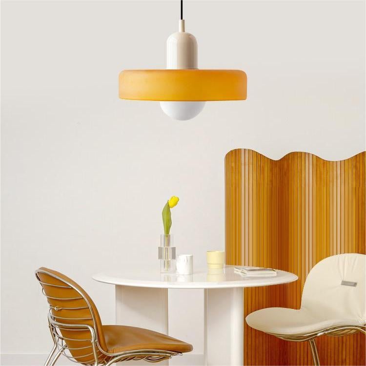 Geometrische Bauhaus Plafondlamp in Glas