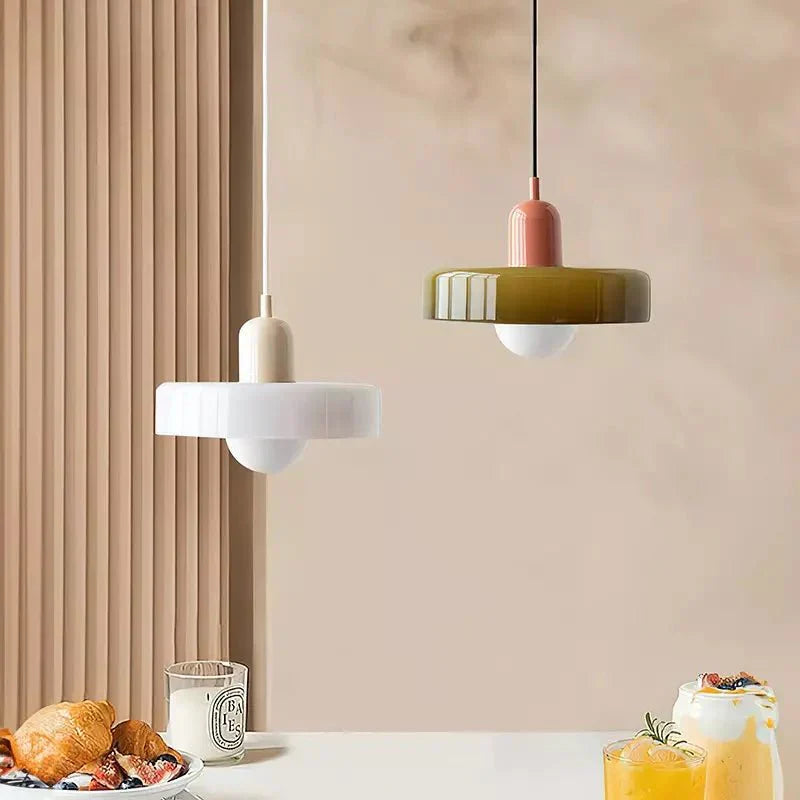 Geometrische Bauhaus Plafondlamp in Glas