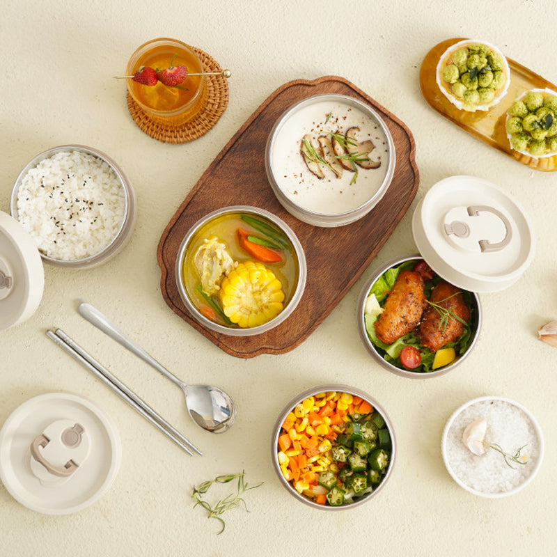 Meerlagige Geïsoleerde Lunchbox met GRATIS Draagtas - ThermoBox