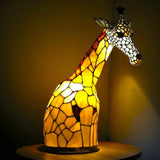 Artistieke Glasmozaïek Dierenlamp – Kleur en Sfeer in Huis