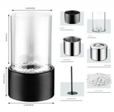 Klassieke olielamp met open vlam - Lumora