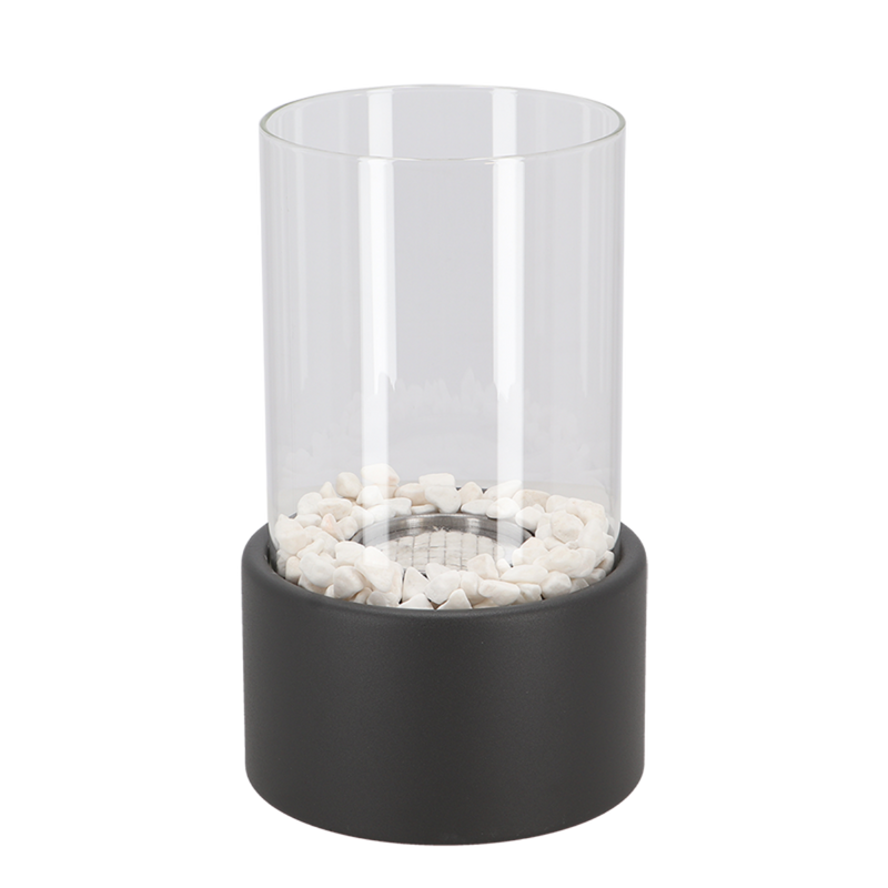 Klassieke olielamp met open vlam - Lumora