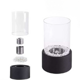 Klassieke olielamp met open vlam - Lumora