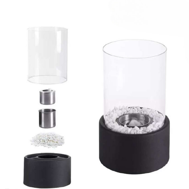 Klassieke olielamp met open vlam - Lumora