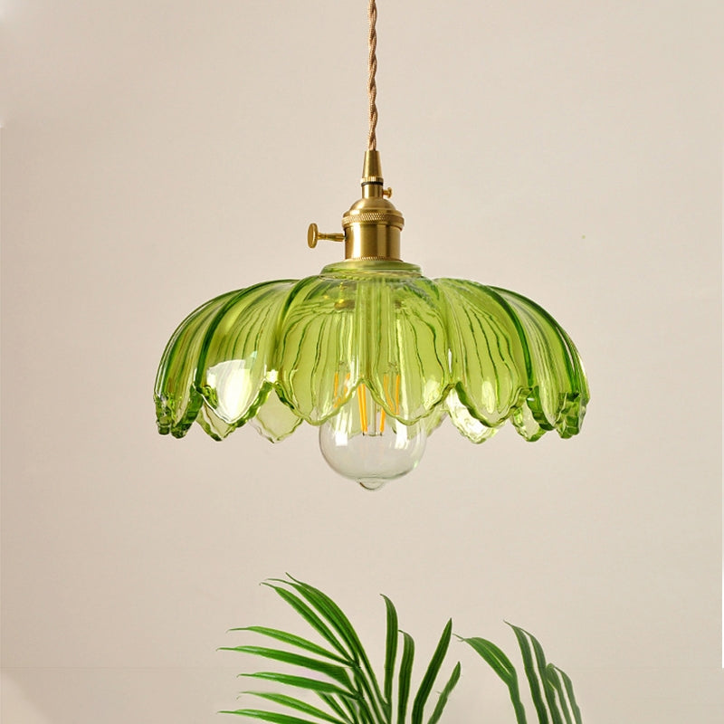 Bubble Glass Hanglamp – Elegante Transparante Glas & Koper Hanglamp