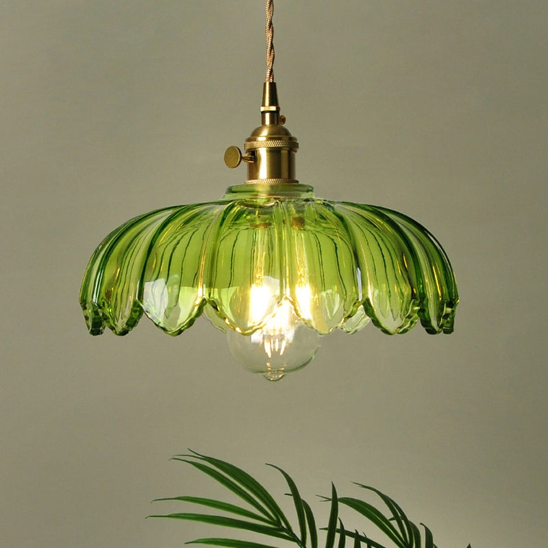Bubble Glass Hanglamp – Elegante Transparante Glas & Koper Hanglamp