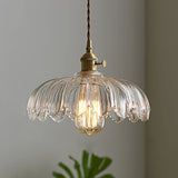 Bubble Glass Hanglamp – Elegante Transparante Glas & Koper Hanglamp