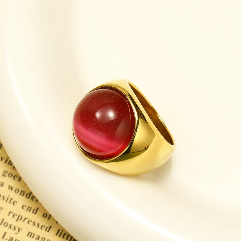Grote Kattenoog Edelsteenring – Liora