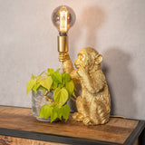Luxueuze Gouden Aap Tafellamp – GoldenChimp