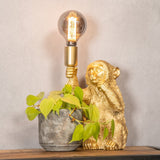Luxueuze Gouden Aap Tafellamp – GoldenChimp