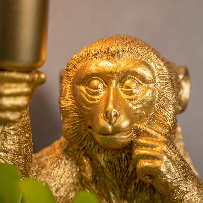 Luxueuze Gouden Aap Tafellamp – GoldenChimp