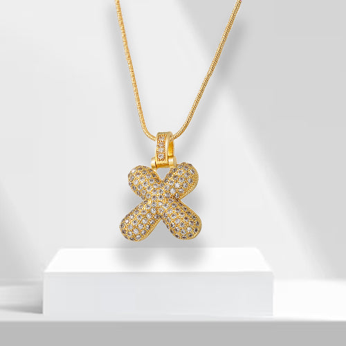 Bubble-letterketting met hanger - LuxeLette