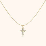 Stijlvolle kruis-halsketting – Clémence