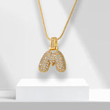 Bubble-letterketting met hanger - LuxeLette