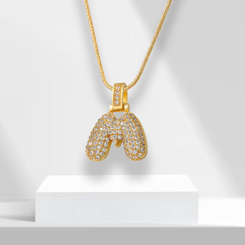 Bubble-letterketting met hanger - LuxeLette