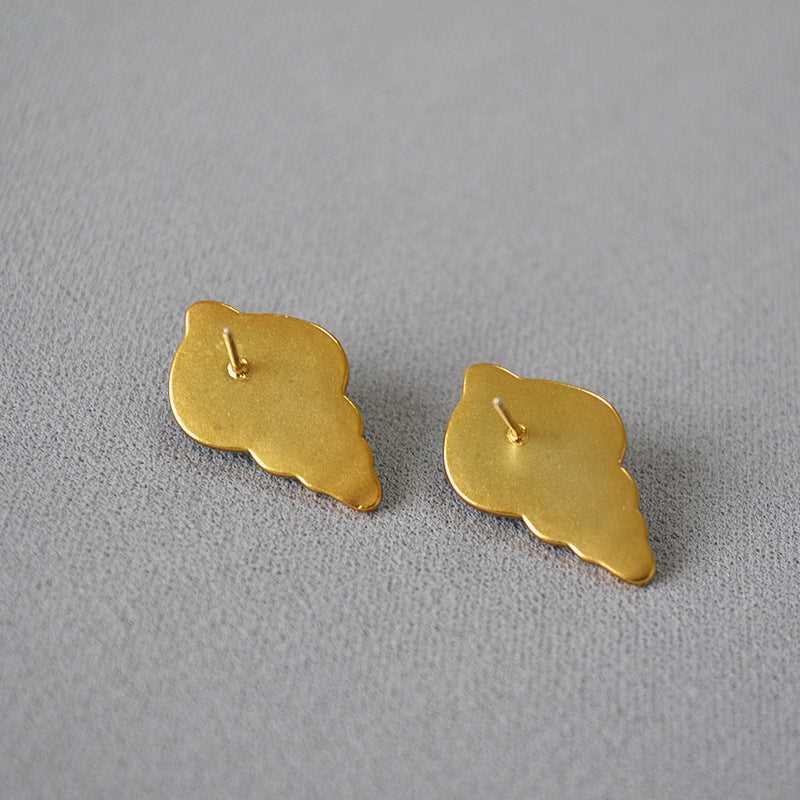 Zee-blauwe Schelp Oorbellen – Marina