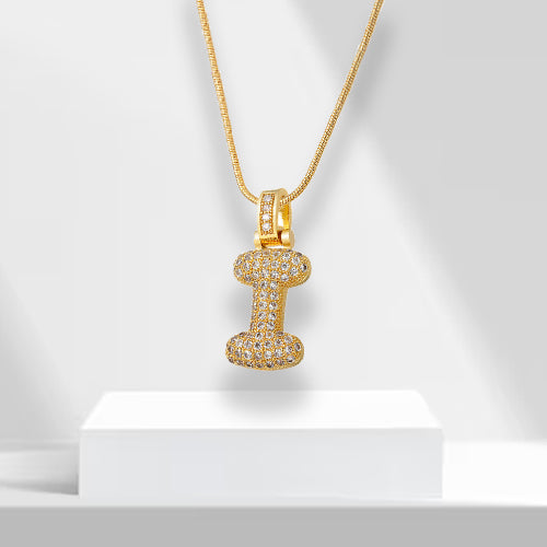 Bubble-letterketting met hanger - LuxeLette