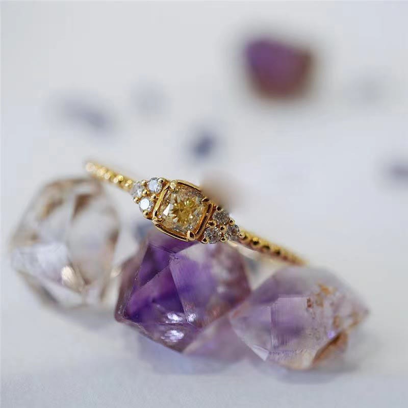 Zachte Natuurlijke Citrienring – Alina