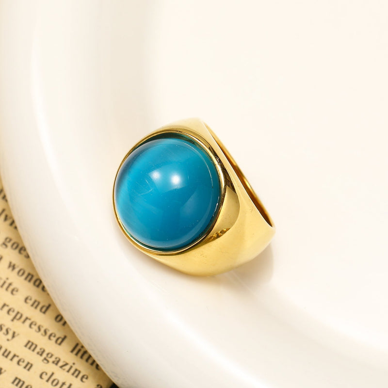 Grote Kattenoog Edelsteenring – Liora