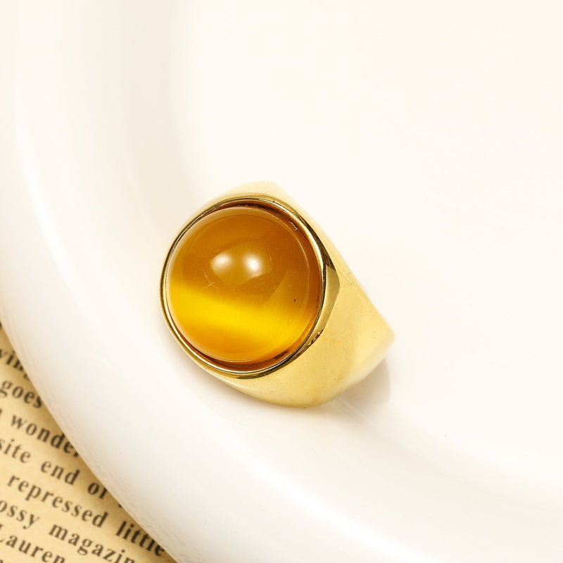 Grote Kattenoog Edelsteenring – Liora