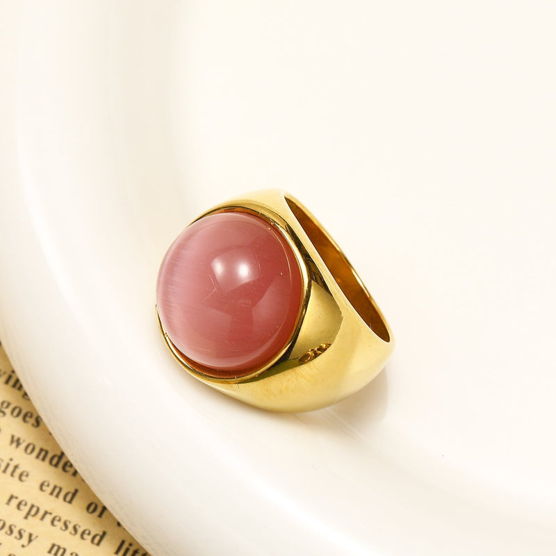 Grote Kattenoog Edelsteenring – Liora