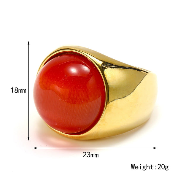Grote Kattenoog Edelsteenring – Liora